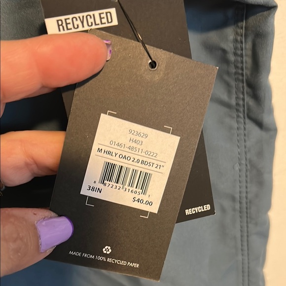 Hurley Men's Blue Swim Shorts - Picture 3 of 5